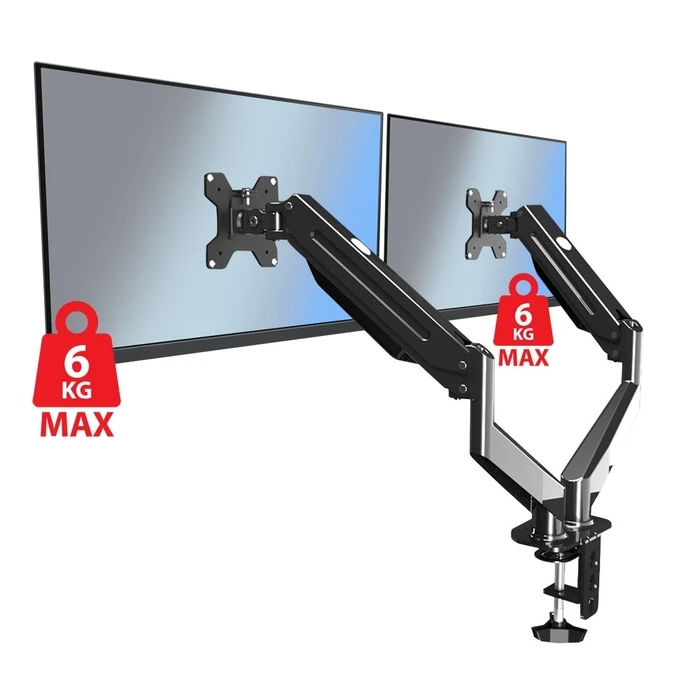 Βάση Monitor Esperanza ERW020 Gas for two monitors 17-27‘’ up to 6kg