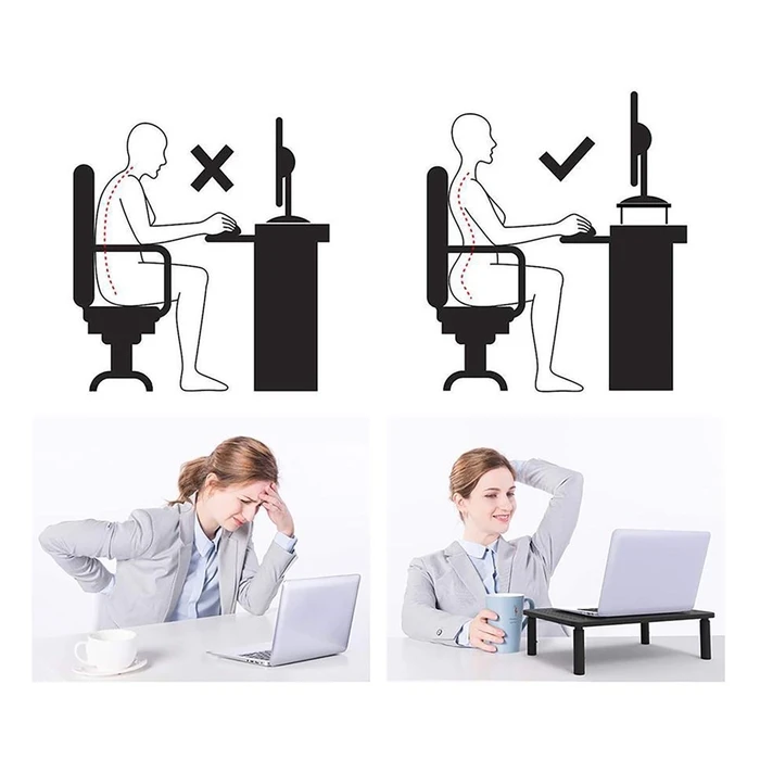 Βάση Monitor Maclean MC-946 13" - 32" 3-Level Height Adjustment with Drawer