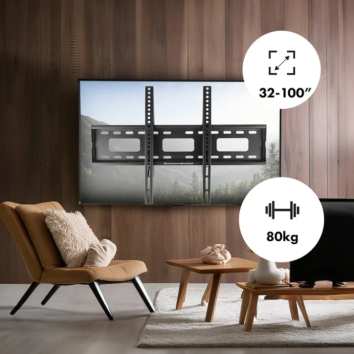 Βάση Τηλεόρασης Maclean MC-419 Wall Mount 32"-100" VESA 600x400 45kg
