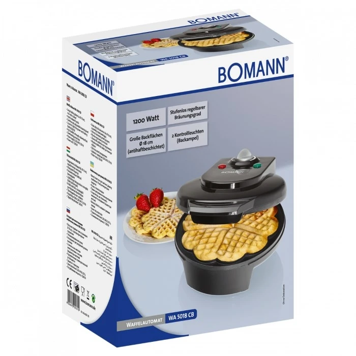Βαφλιέρα Bomann WA 5018 CB 1 waffle(s) 1200W Black