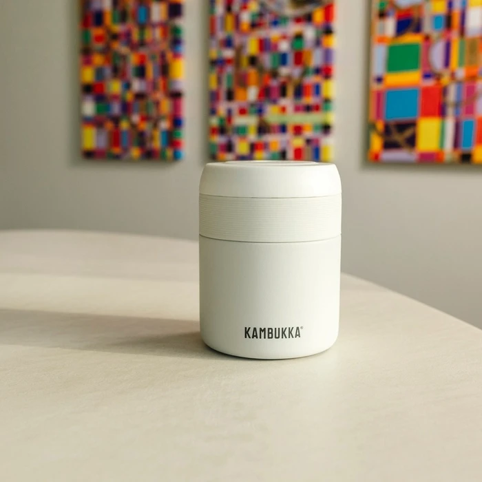 Δοχείο Φαγητού Θερμός Kambukka Bora 600 ml Chalk White (11-06013)
