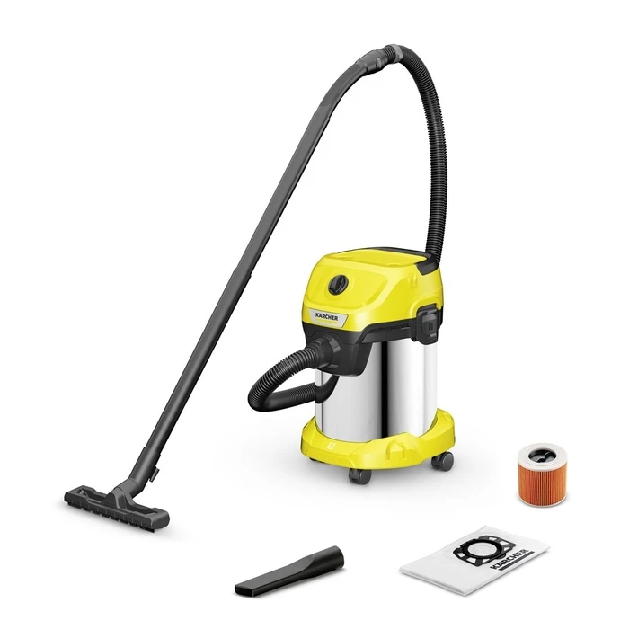 Ηλεκτρική Σκούπα Karcher WD 3 S V-17/4/20 17 L Drum Dry&wet 1000W Dust bag