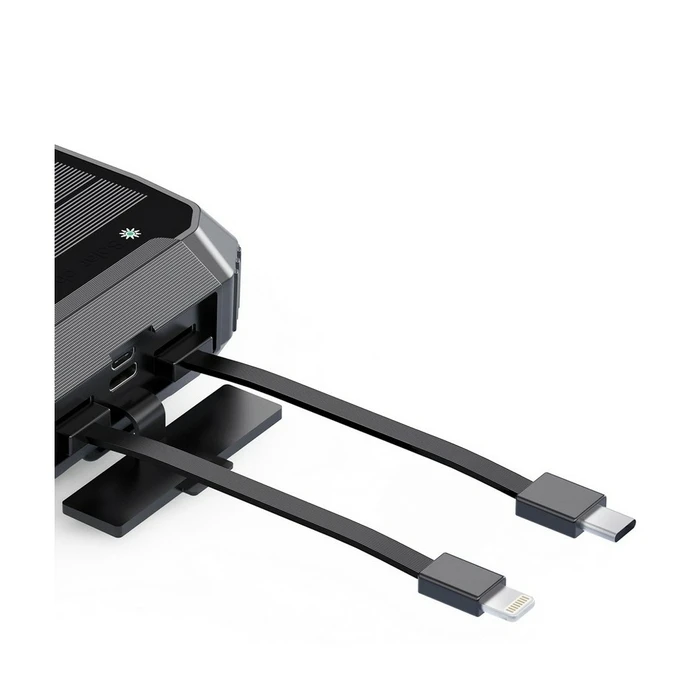 Ηλιακός Φορτιστής Powerneed S20000Q Black Lightning, USB Wireless
