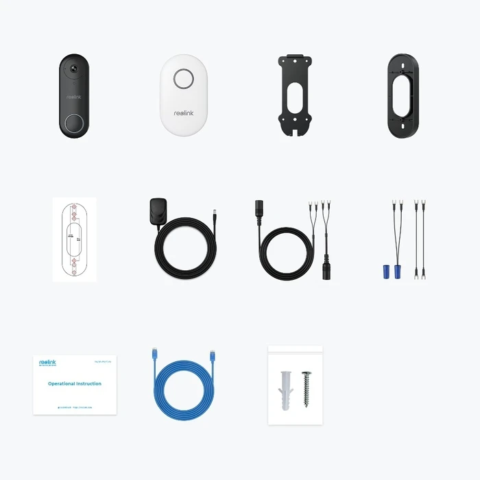 Θυροτηλεόραση Reolink D340W - 5MP 2.4/5 GHz Wi-Fi, White