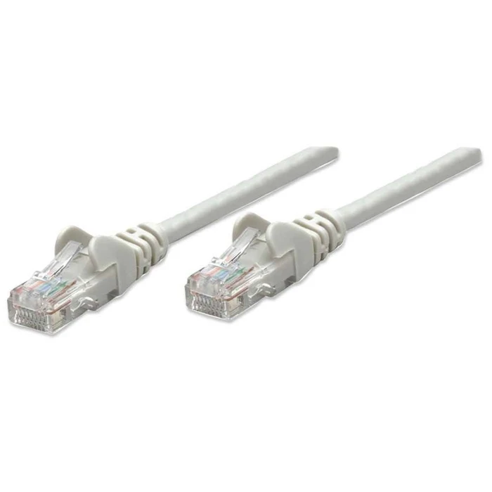 Καλώδιο Δικτύου Intellinet Cat6, 0.5m, Grey, CCA, U/UTP, PVC, RJ45, Gold Plated