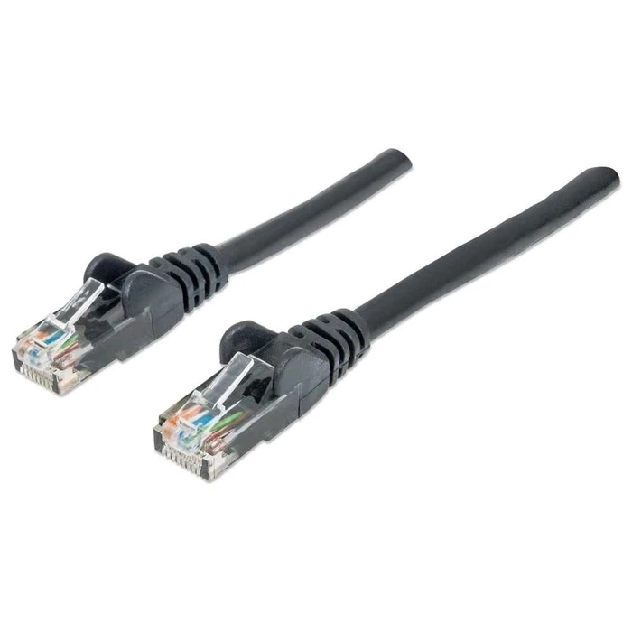 Καλώδιο Δικτύου Intellinet Cat6, 3m, Black, CCA, U/UTP, PVC, RJ45, Gold Plated