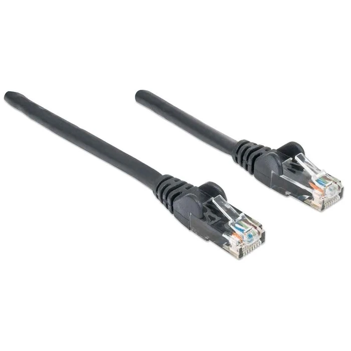 Καλώδιο Δικτύου Intellinet Cat6, 3m, Black, CCA, U/UTP, PVC, RJ45, Gold Plated