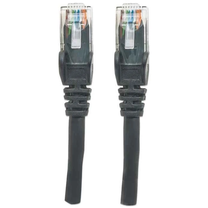 Καλώδιο Δικτύου Intellinet Cat6, 3m, Black, CCA, U/UTP, PVC, RJ45, Gold Plated