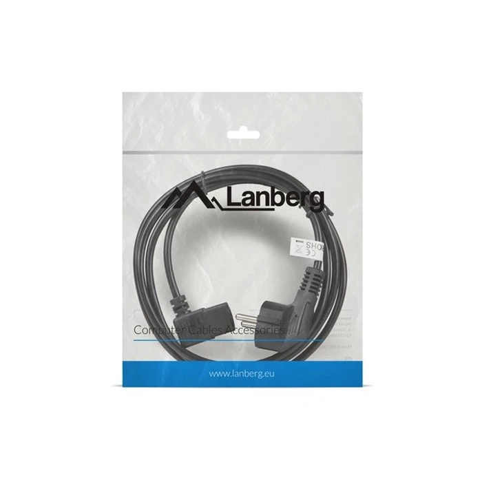 Καλώδιο Τροφοδοσίας Lanberg CA-C13C-12CC-0018-BK Black 2 m C13 CEE7/7