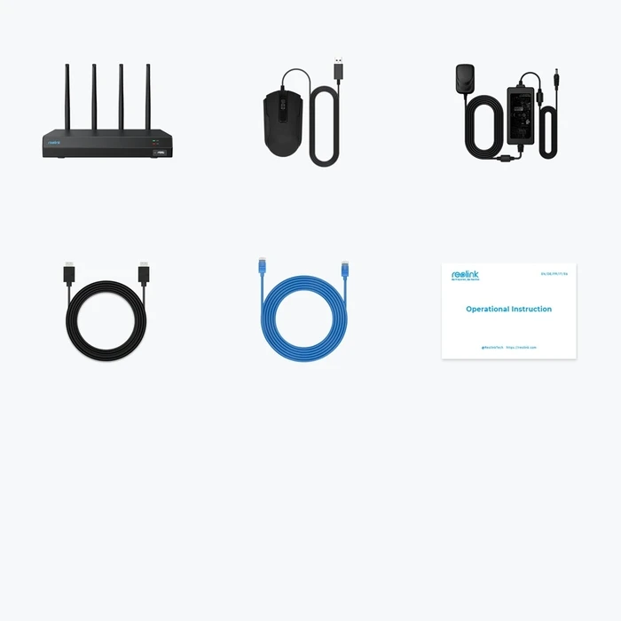 Καταγραφικό Reolink NVS12W - 12-Channel Wi-Fi 6 NVR, 2TB HDD, Black