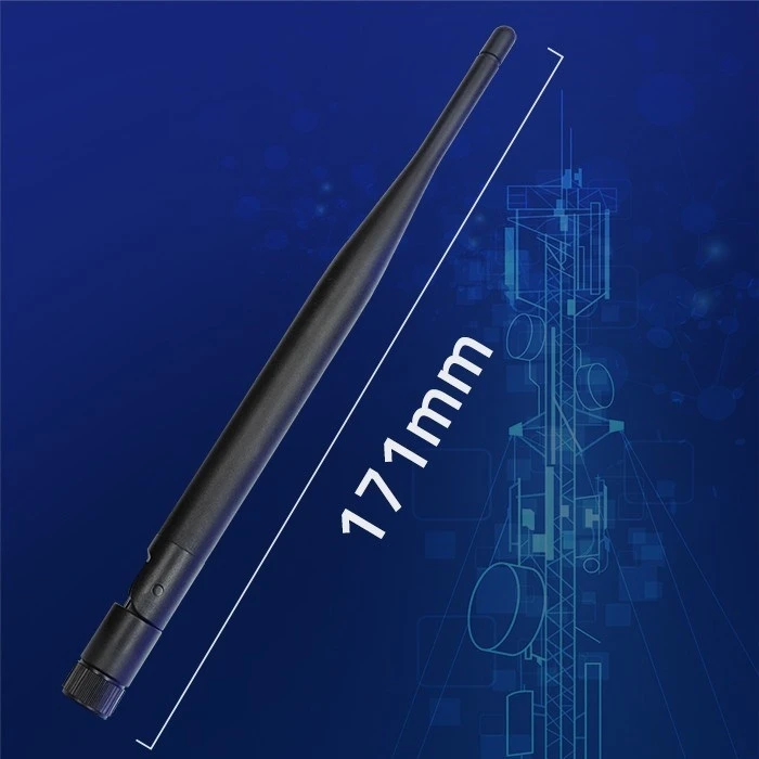 Κεραία Wi-Fi Qoltec 57046 2.4/2.5 GHz, 5.1/5.8 GHz, 5dBi, omnidirectional, Indoor