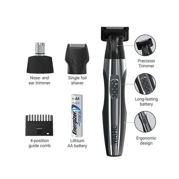 Trimmer Μηχανή Wahl Travel Kit Deluxe Black, Stainless steel