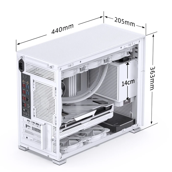 Κουτί Η/Υ Jonsbo D31 MESH SCREEN White