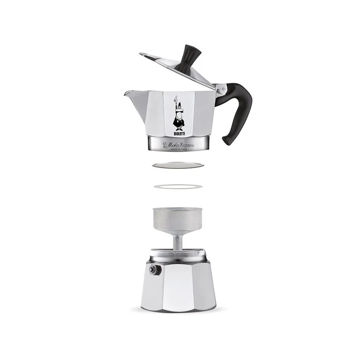 Μπρίκι Espresso Bialetti Moka Express Moka pot 0.3 L Aluminium, Black