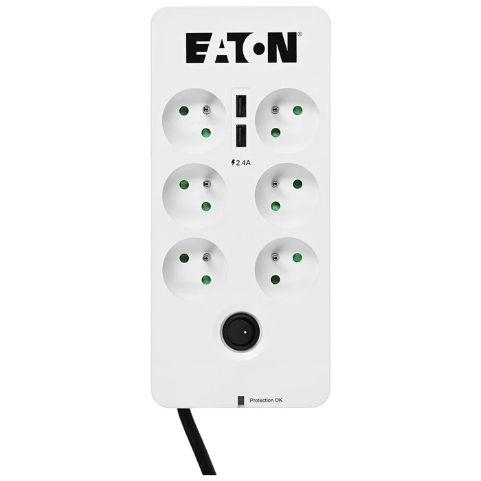 Πολύπριζο Eaton Protection Box 6 USB FR