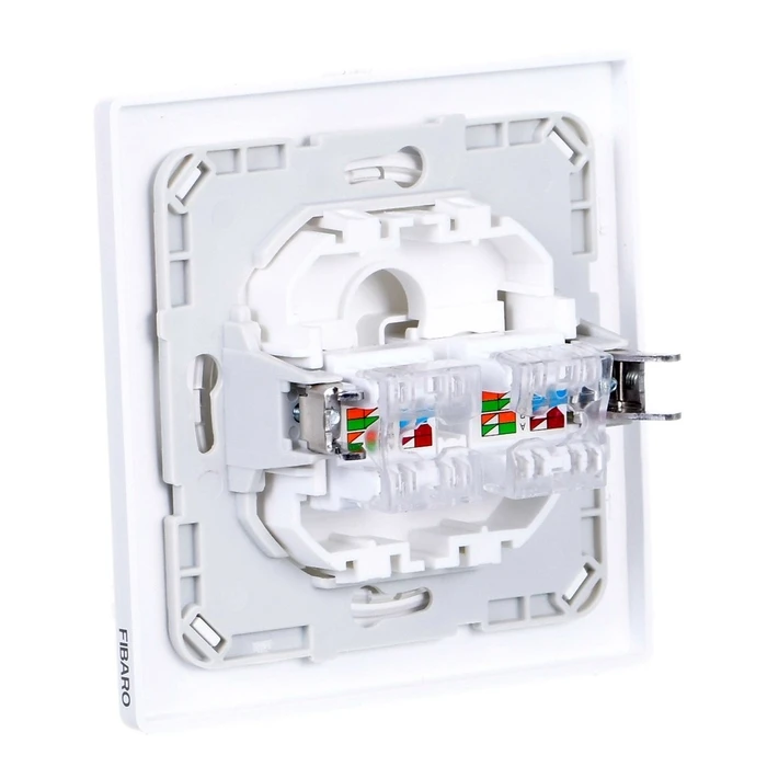 Πρίζα Δικτύου Fibaro Walli N socket-outlet 2 x RJ-45 White