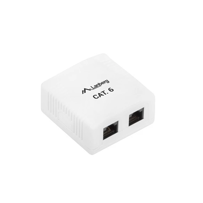 Πρίζα Δικτύου Lanberg OU6-0002-W outlet box RJ-45 White