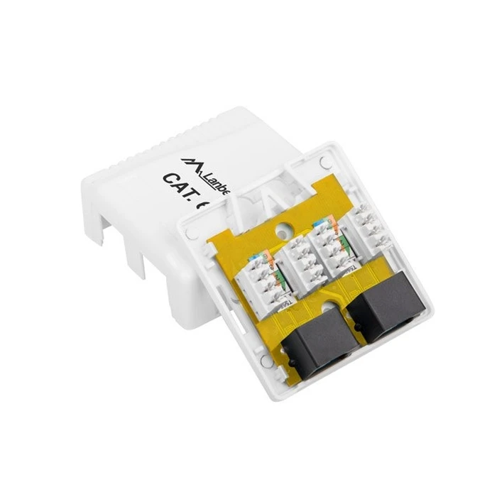 Πρίζα Δικτύου Lanberg OU6-0002-W outlet box RJ-45 White