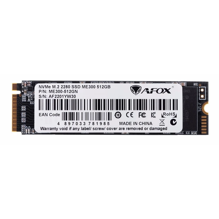Σκληρός Δίσκος M.2 SSD 512GB AFOX PCI-EX4 TLC 1,7 GB/S NVME