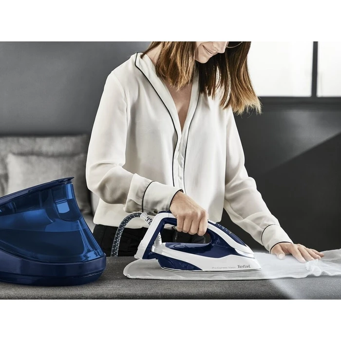 Σύστημα Σιδερώματος Tefal Pro Express Vision GV9812 3000W 1.1 L Durilium AirGlide Blue, White