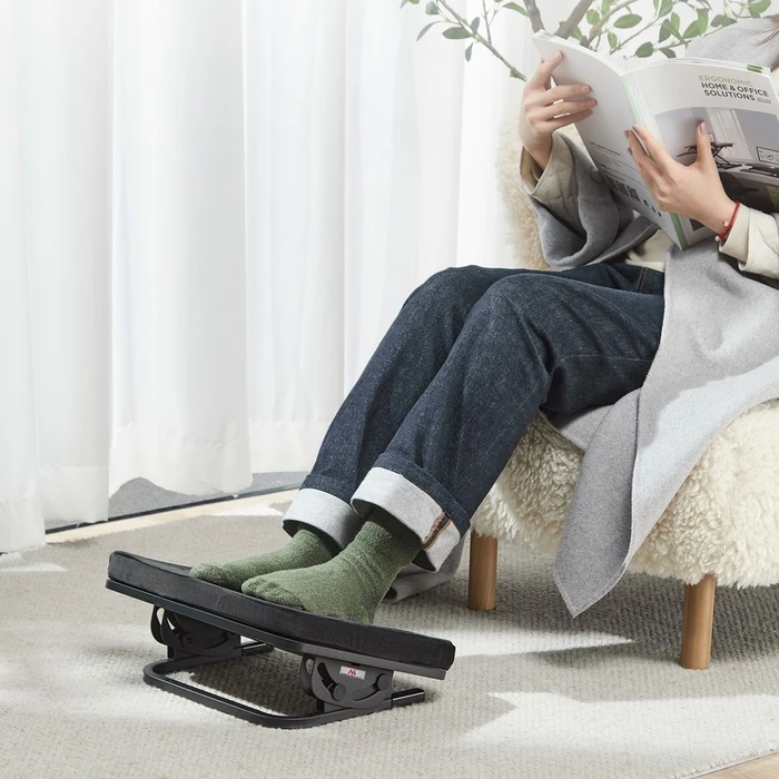 Υποπόδιο Γραφείου Maclean MC-460 Adjustable Angle Removable Cushion