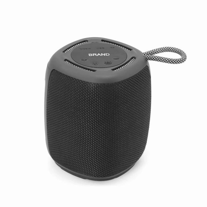 Φορητό Ηχείο Bluetooth Gembird SPK-BT-LED-03-BK with RGB LED Light Black 5W