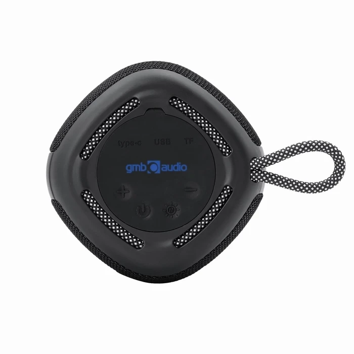 Φορητό Ηχείο Bluetooth Gembird SPK-BT-LED-03-BK with RGB LED Light Black 5W