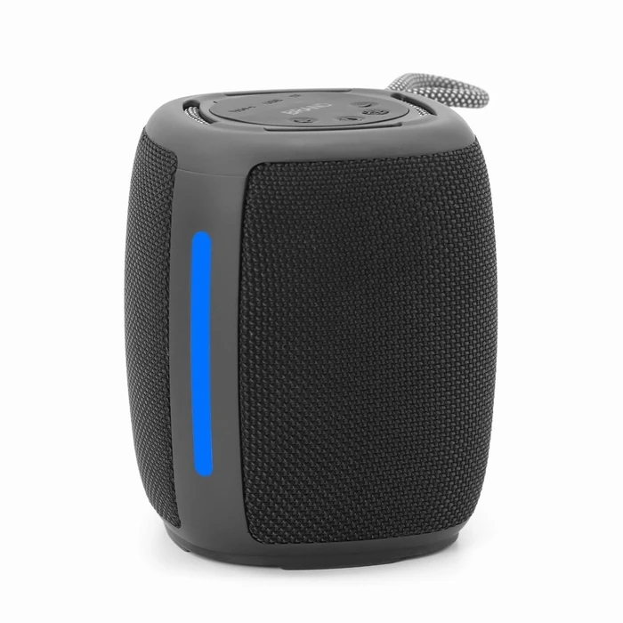 Φορητό Ηχείο Bluetooth Gembird SPK-BT-LED-03-BK with RGB LED Light Black 5W