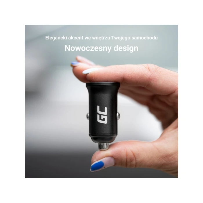 Φορτιστής Αυτοκινήτου Green Cell GC CADM-GC-36AA - 36W 2x Type-A