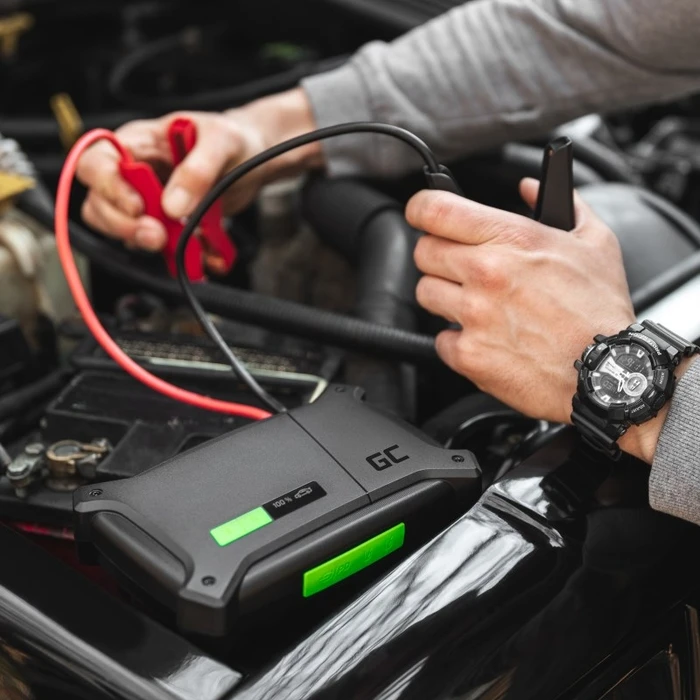 Φορτιστής Μπαταρίας Αυτοκινήτου Green Cell CJSGC01 (LiPo) 16000 mAh Black