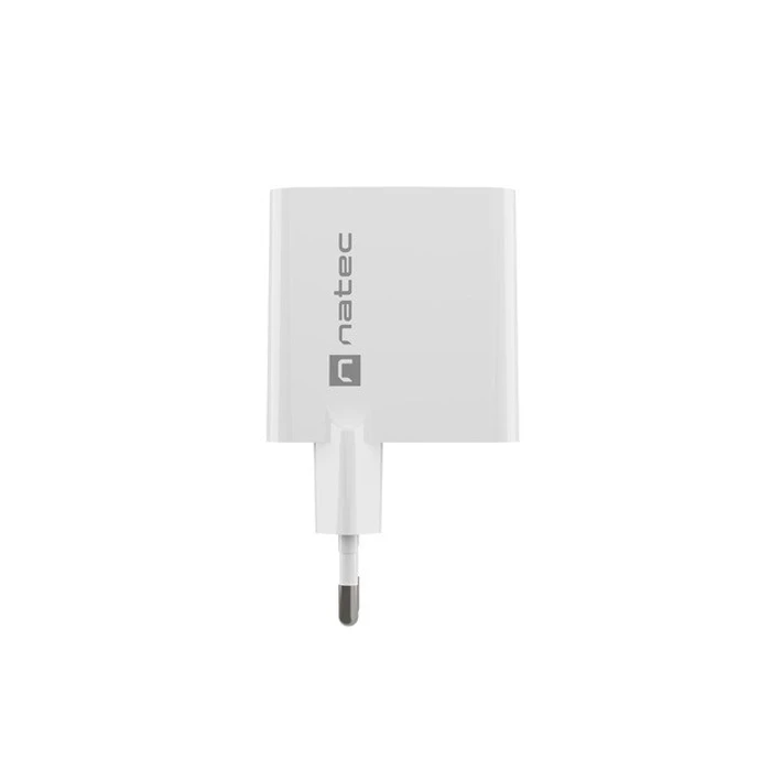 Φορτιστής Πρίζας Natec RIBERA GAN charger 1X Type-A + 1X Type-C 45W White
