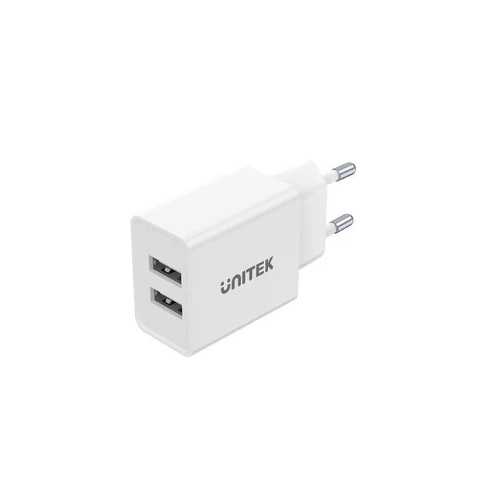 Φορτιστής Πρίζας Unitek P1113A-EU - charger 2X Type-A,12W, White