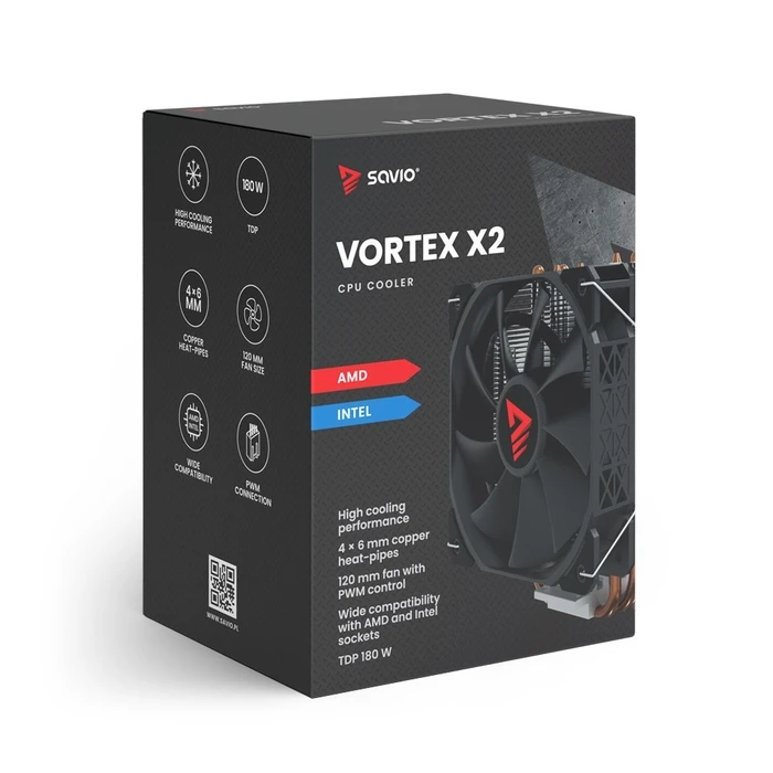 Ψύκτρα CPU Savio VORTEX X2 CPU