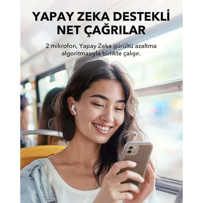 Bluetooth Handsfree Soundcore A3994G21 K20i (TWS) In-ear Music Type-C White