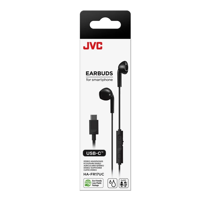 Handsfree Ακουστικά JVC HA-FR17UC In-ear wired Type-C Black