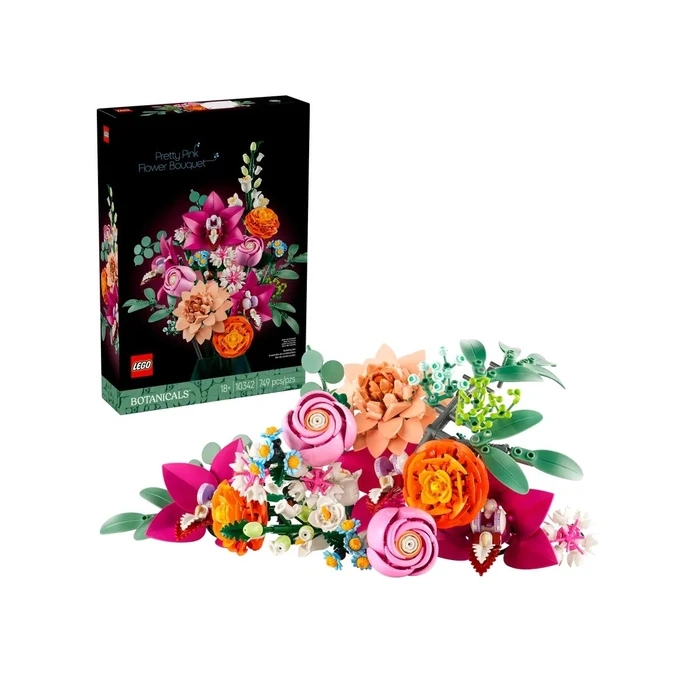 LEGO Icons 10342 The Botanical Collection - Pretty Pink Flower Bouquet