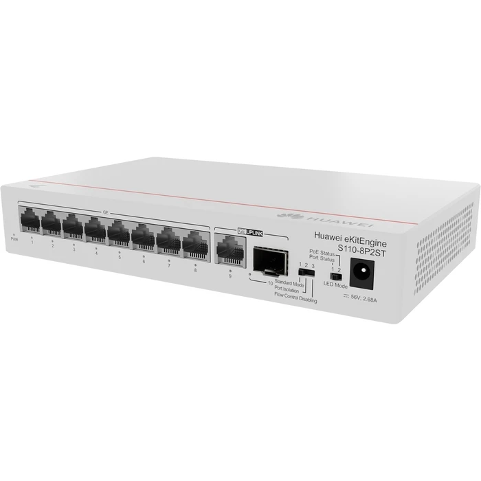 Network Switch Huawei eKit S110 Series S110-8P2ST L2 Ethernet (10/100/1000) (PoE) Grey