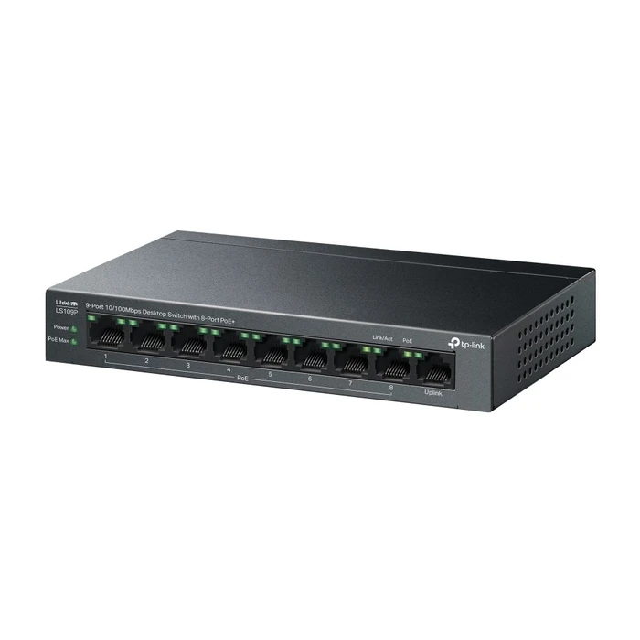 Network Switch TP-Link LiteWave LS109P Unmanaged Fast Ethernet (10/100) (PoE) Black