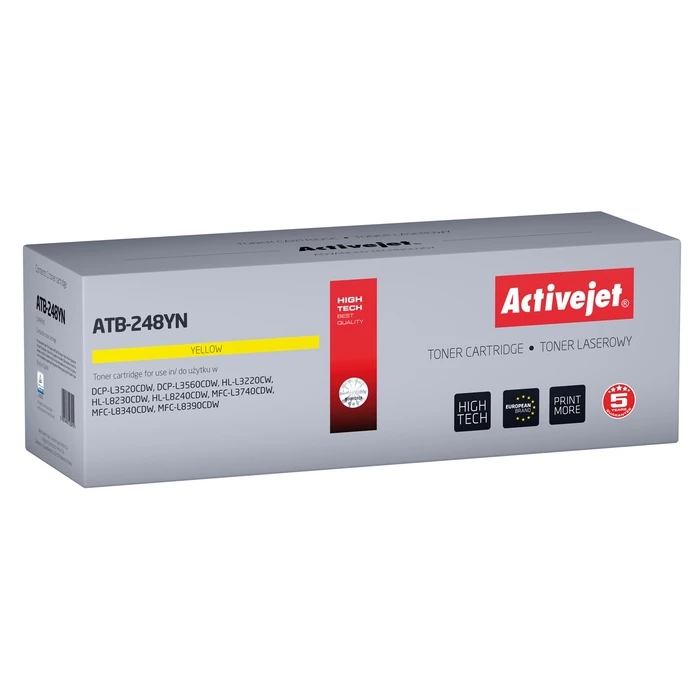 Toner Συμβατό Activejet ATB-248YN for Brother TN248Y| Supreme| 1000 pages| yellow)