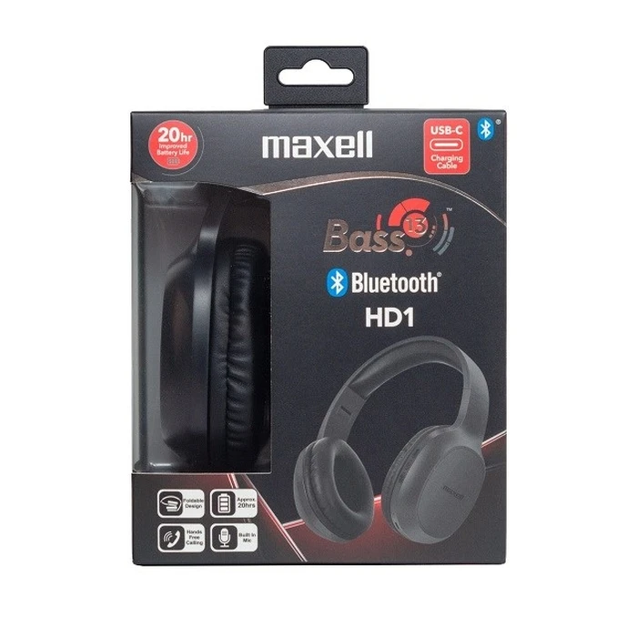 Ακουστικά Maxell Bluetooth wireless HD1 BASS USB-C