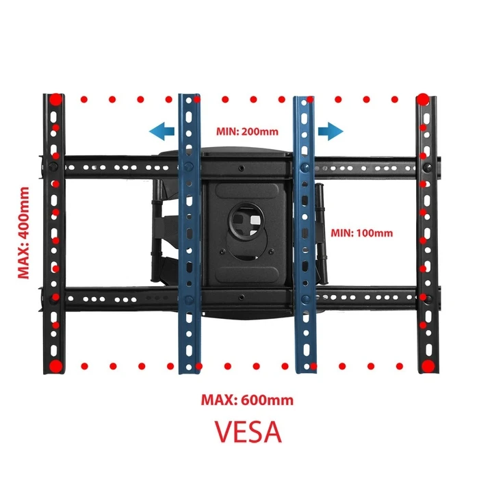 Βάση Τηλεόρασης Esperanza ERW021 CRONOS 2.16 m (85") TV mount Black