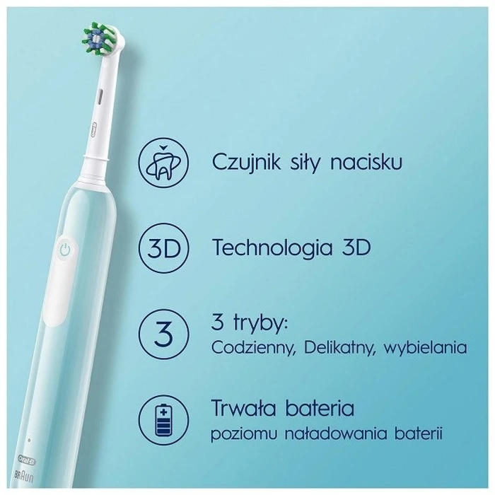 Ηλεκτρική Οδοντόβουρτσα Oral-B PRO1 Caribbean Blue