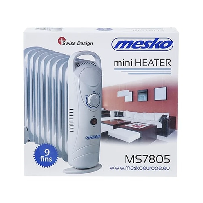 Καλοριφέρ Λαδιού Mesko Home MS7805 Indoor White 1000 W