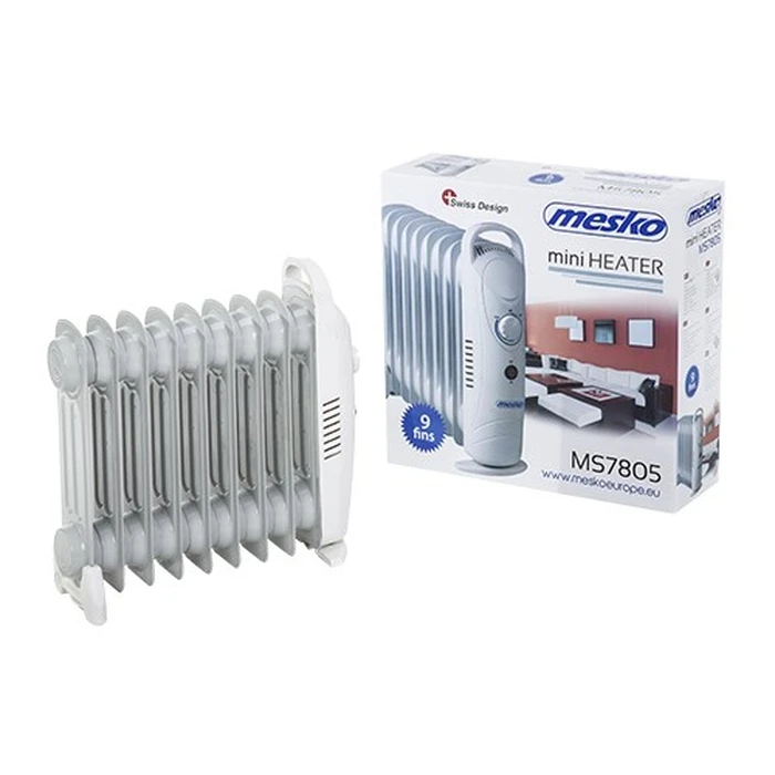 Καλοριφέρ Λαδιού Mesko Home MS7805 Indoor White 1000 W