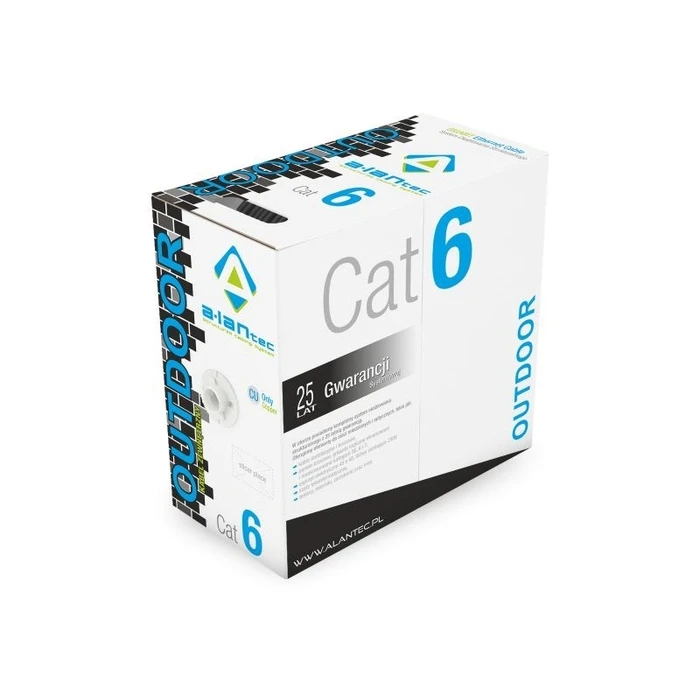 Καλώδιο Δικτύου Alantec U/UTP cat.6 PE 4x2x23AWG 305m EXTERNAL DRY