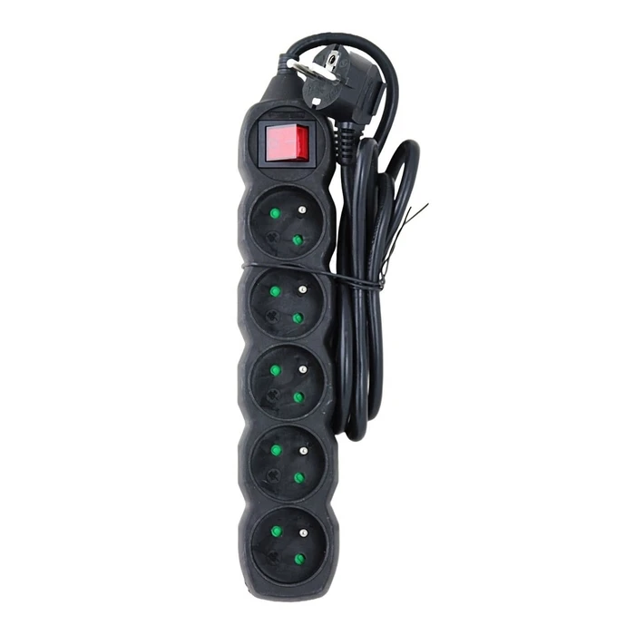 Πολύπριζο Esperanza ELK214K Power strip 5GN/1,5M Black