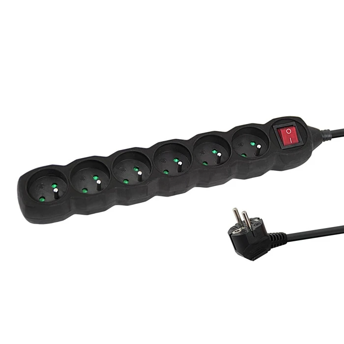Πολύπριζο Esperanza ELK217K Power strip 6GN/1,5M Black