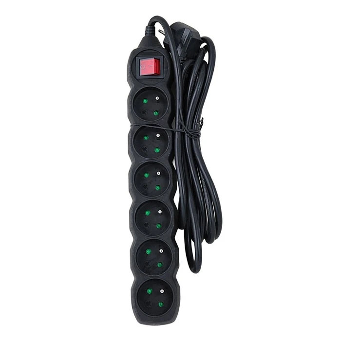 Πολύπριζο Esperanza ELK218K Power strip 6GN/3M Black