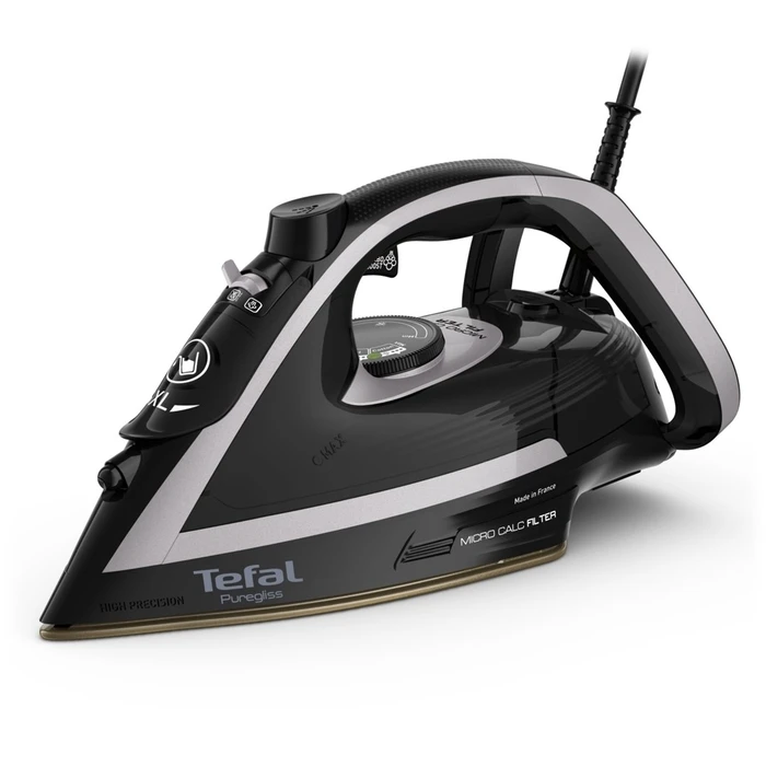 Σίδερο Ατμού Tefal Puregliss Fv8062E0 Dry & Durilium Autoclean 3000W Black, Grey