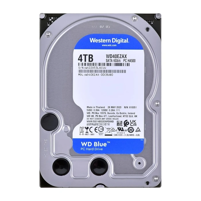 Σκληρός Δίσκος 3,5" 4TB Western Digital Blue Wd40Ezax Internal Serial Ata Iii